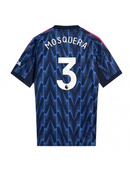 Billige Arsenal Cristhian Mosquera #3 Bortedrakt 2025-26 Kortermet